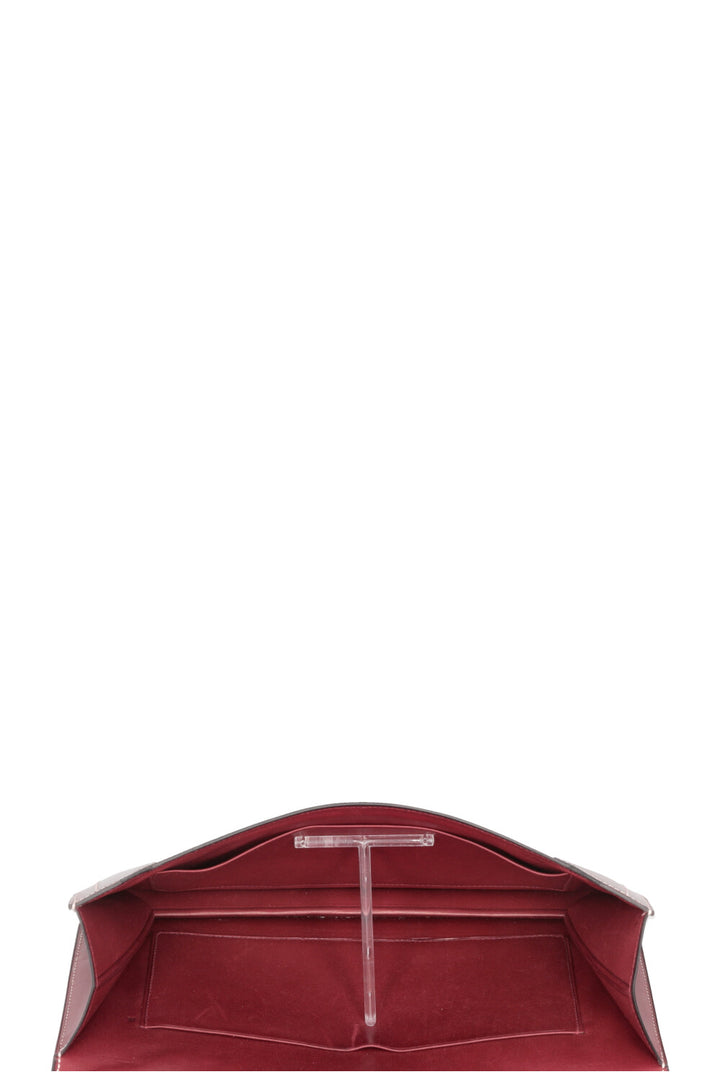HERMÈS Faco Clutch Box Rouge H