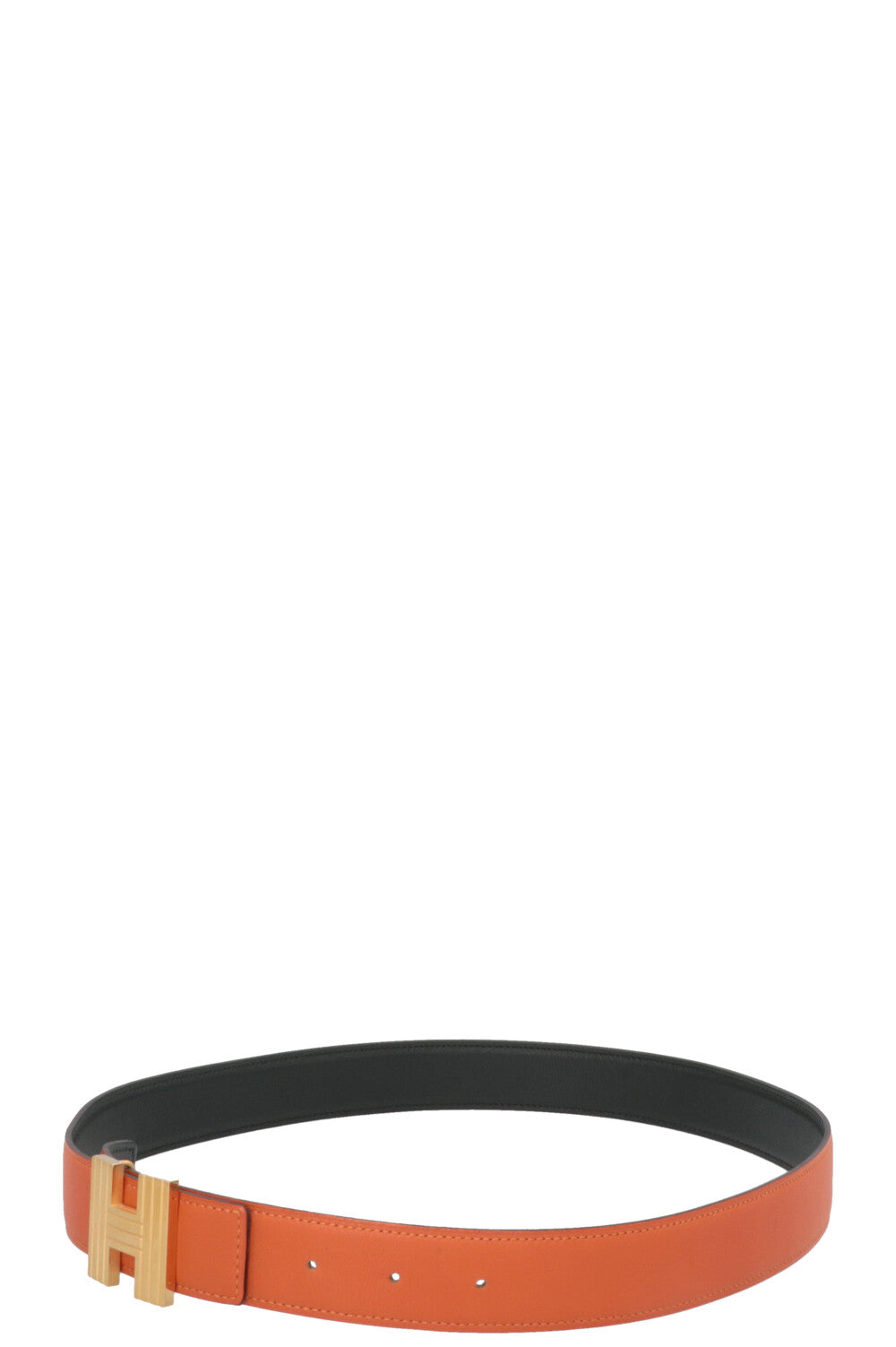 HERMÈS H Belt Orange Green