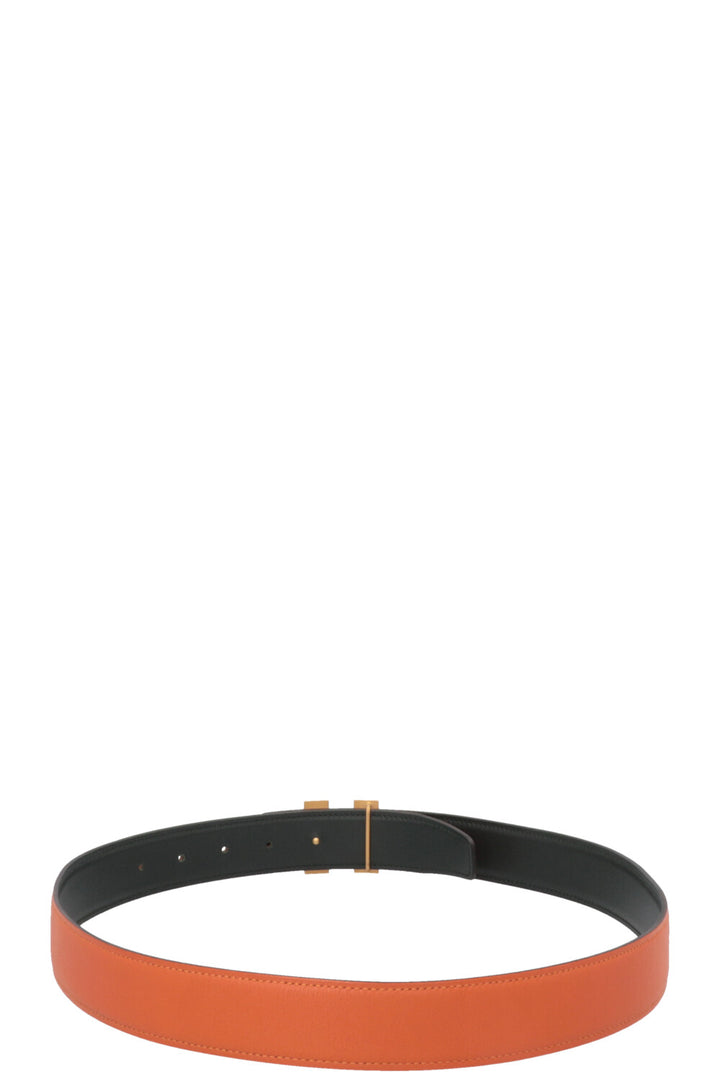 HERMÈS H Belt Orange Green
