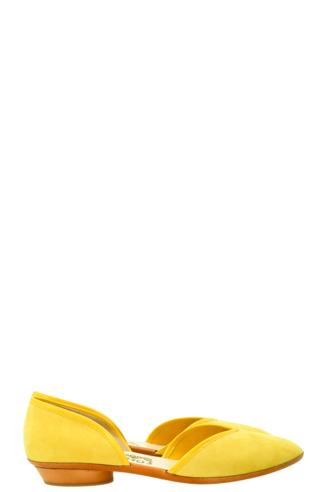 SALVATORE FERRAGAMO Ballerines Daim Jaune