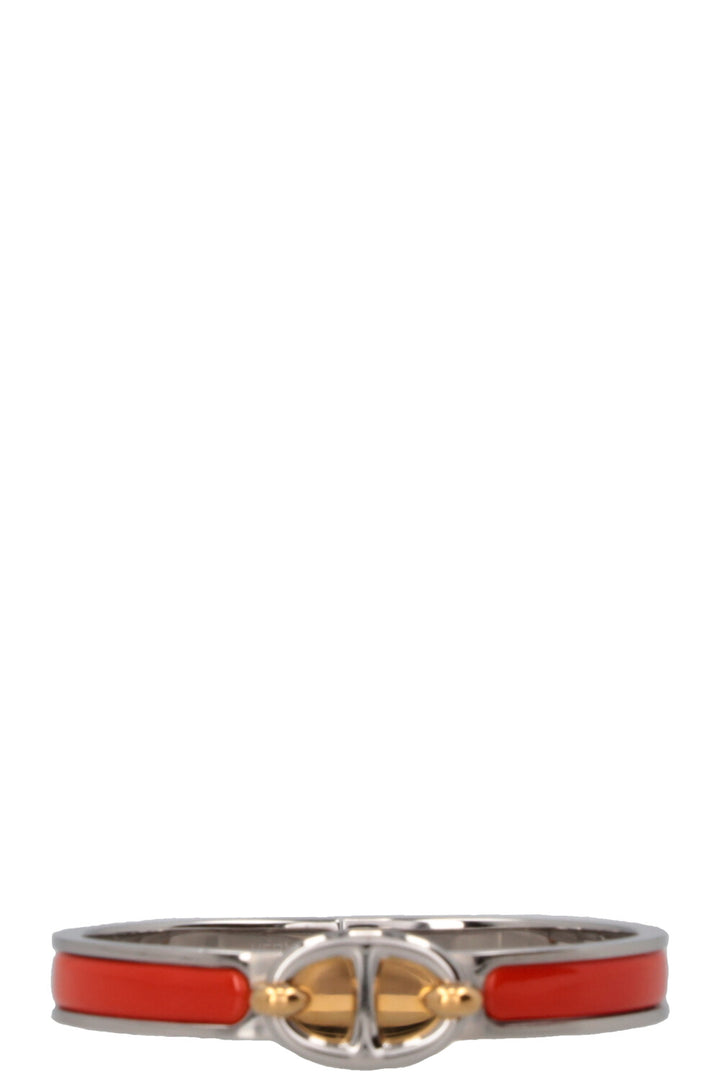 HERMÈS Mini Clic Chaîne D'Ancre Bracelet Orange