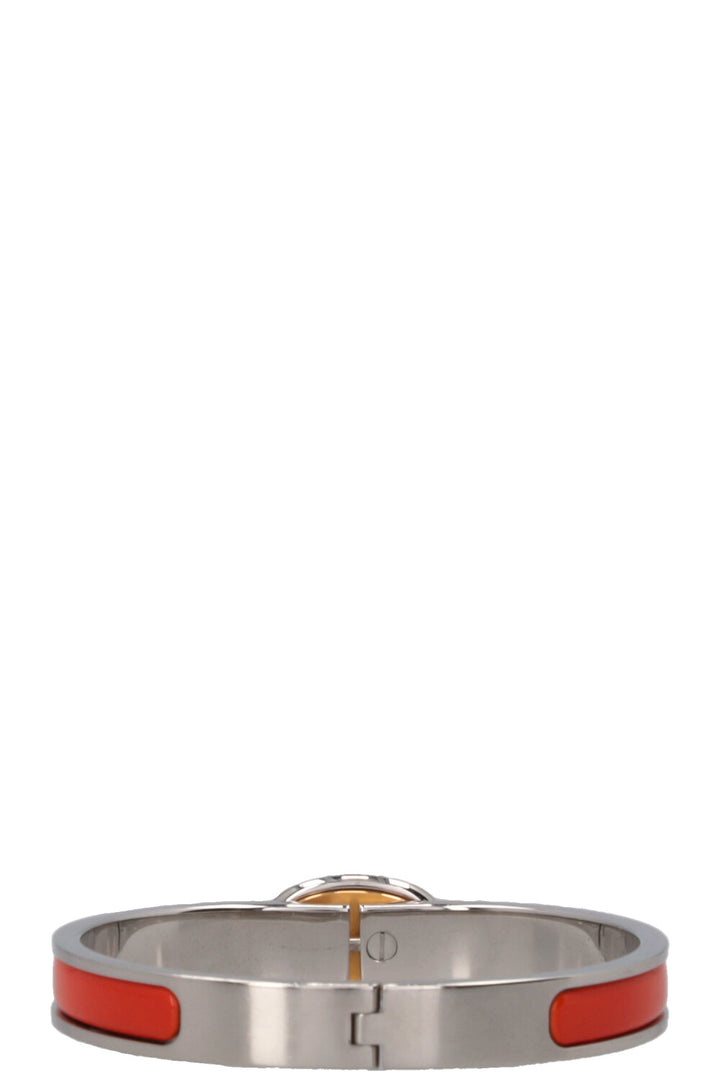 HERMÈS Mini Clic Chaîne D'Ancre Bracelet Orange