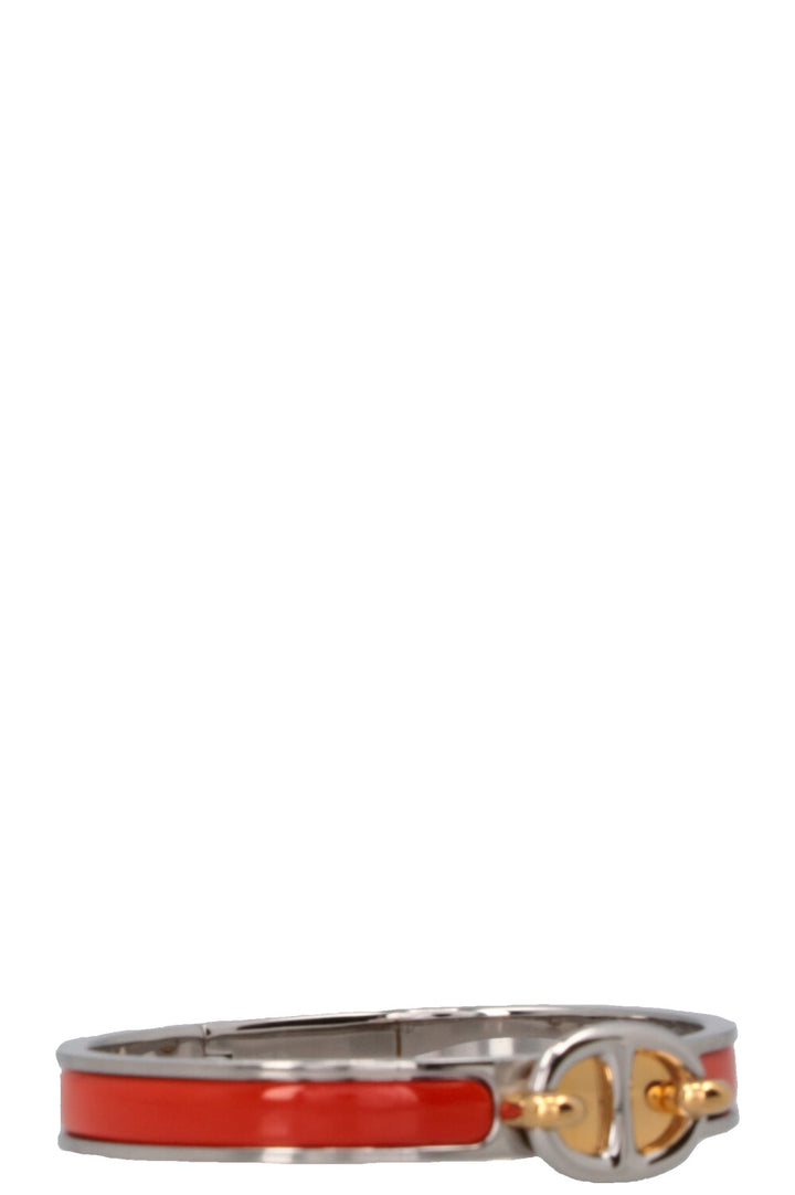 HERMÈS Mini Clic Chaîne D'Ancre Bracelet Orange