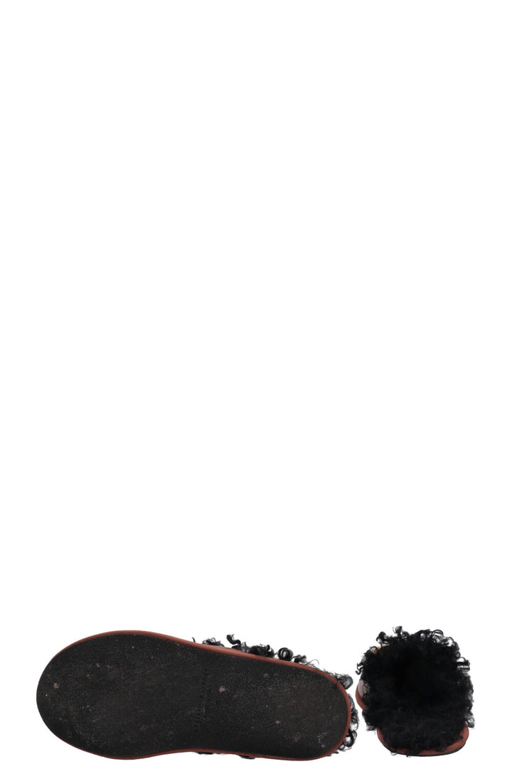 STELLA MCCARTNEY Ryder Fur Slippers Brown