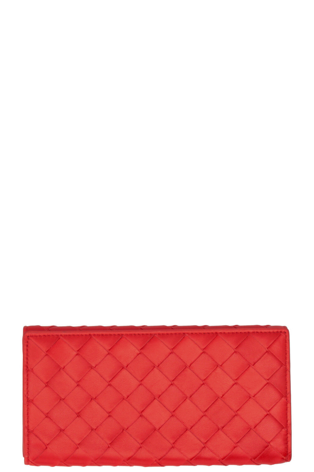 BOTTEGA VENETA Portefeuille long Intrecciato Rouge