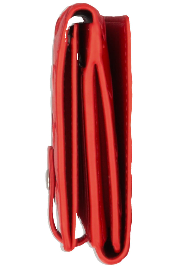 BOTTEGA VENETA Portefeuille long Intrecciato Rouge