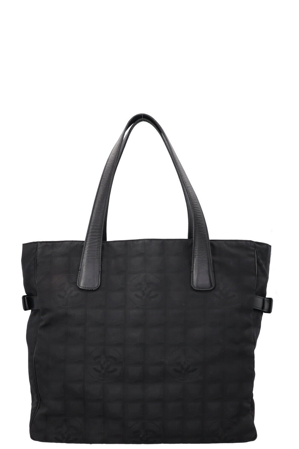 CHANEL New Travel Line Tote Bag Canvas Black
