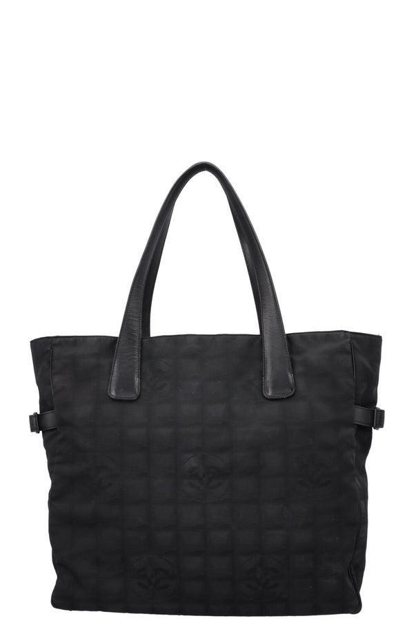 Sac cabas CHANEL New Travel Line en toile noire