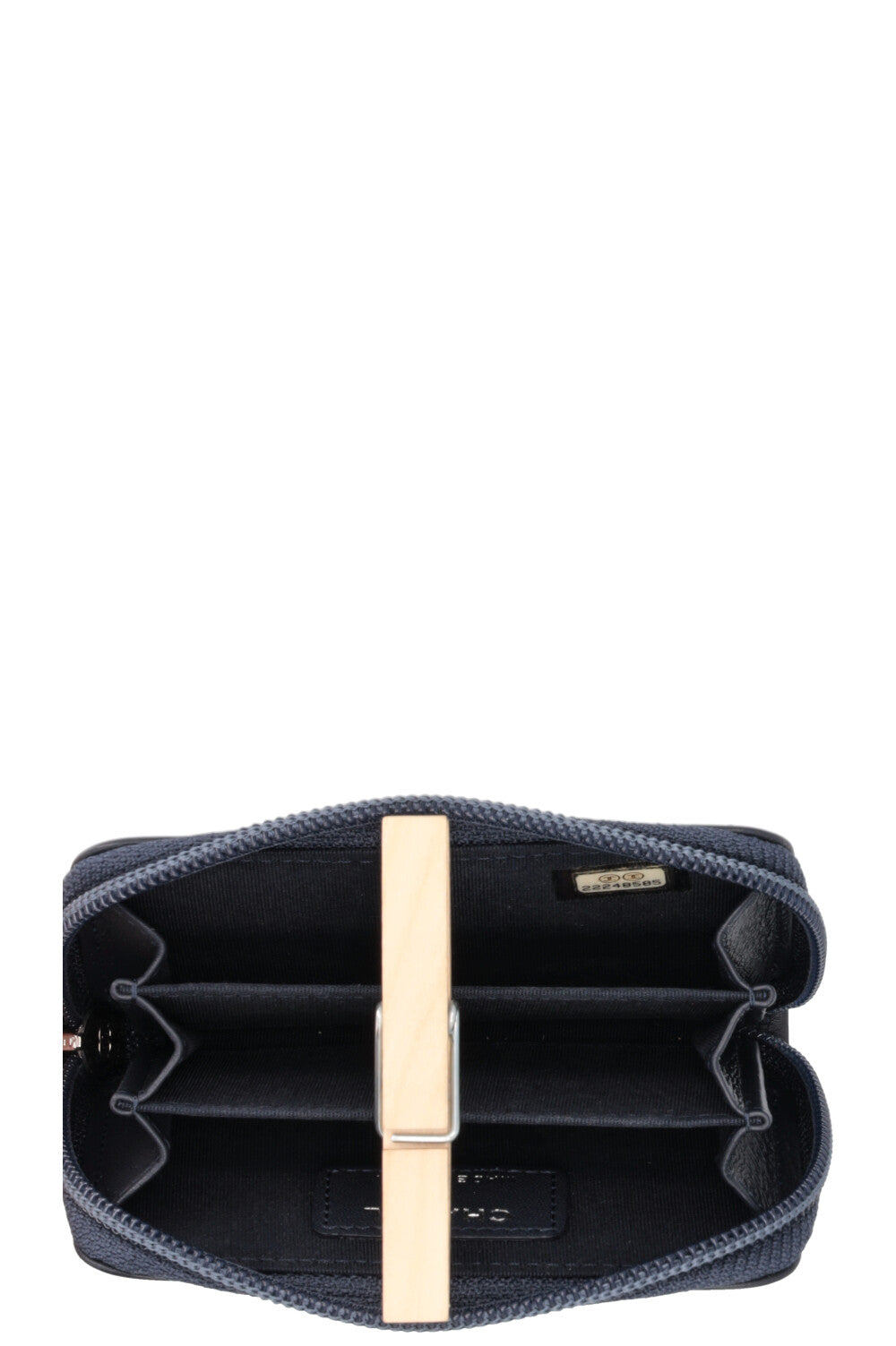 Porte-cartes zippé CHANEL Boy marine