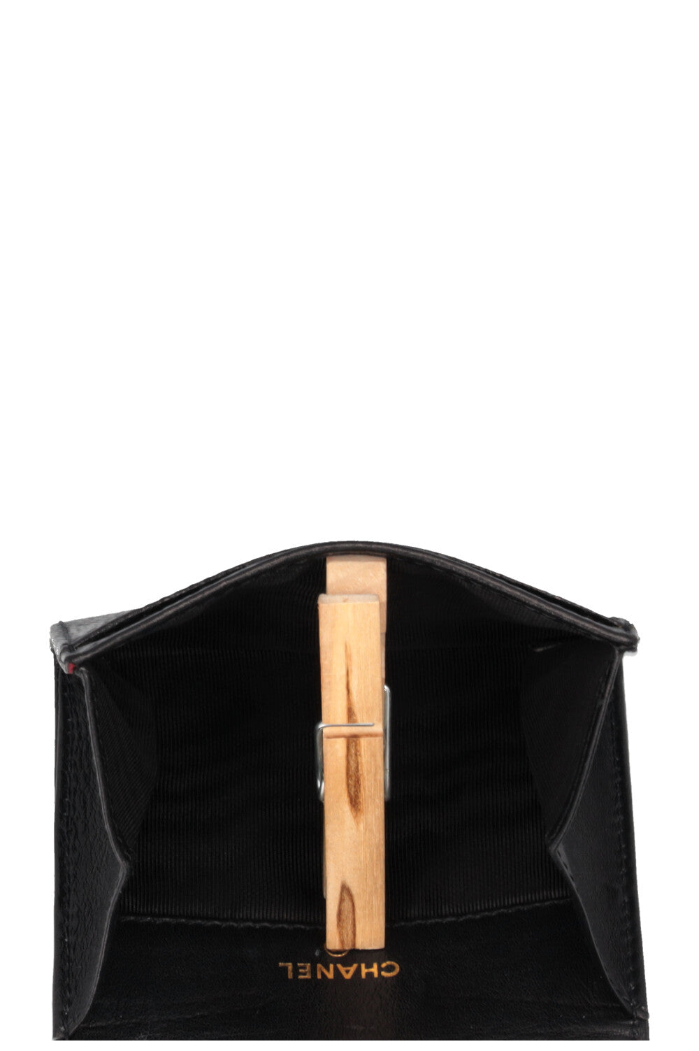 CHANEL Portefeuille Monnaie Caviar Noir