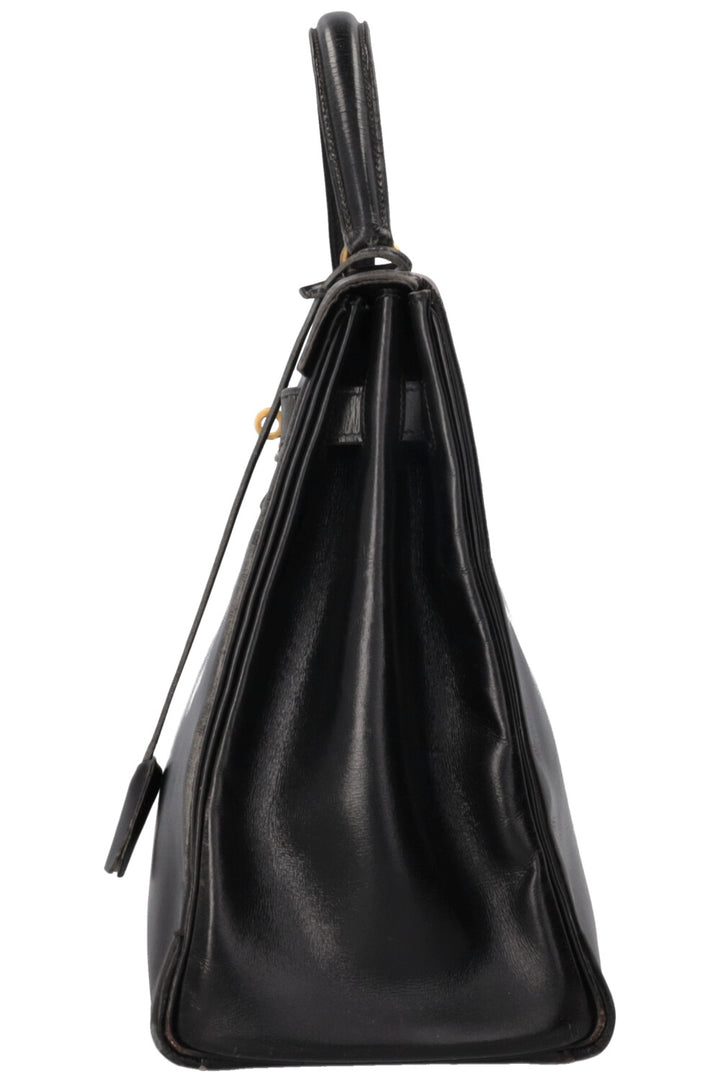HERMÈS Vintage Kelly 32 Box Black