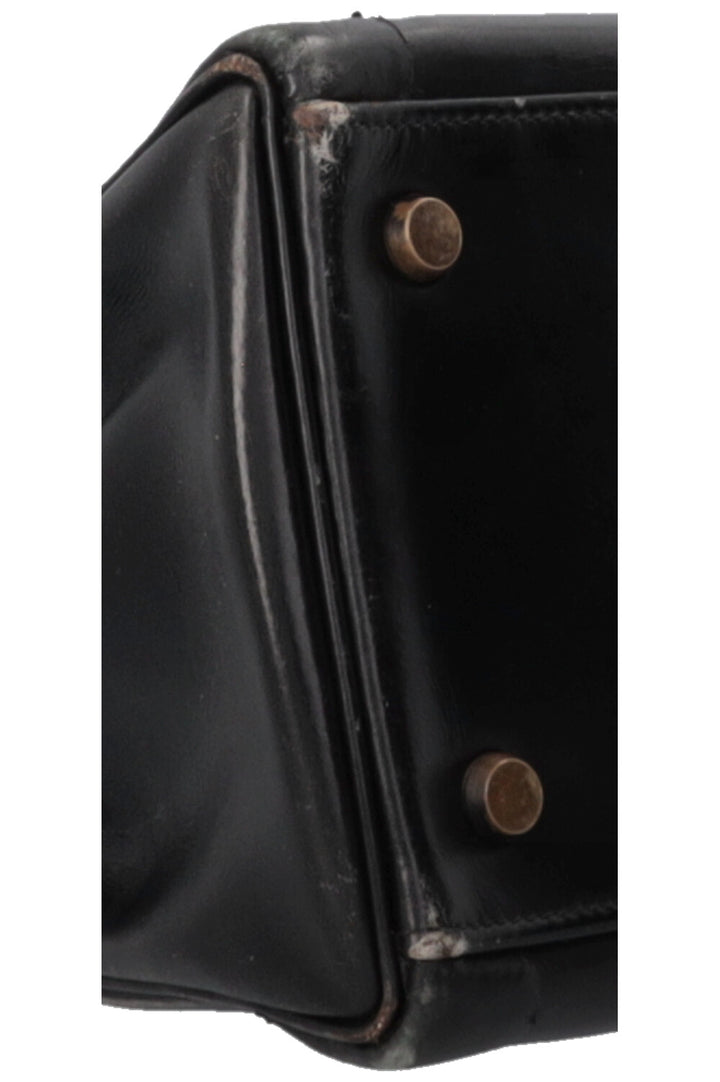 HERMÈS Vintage Kelly 32 Box Black