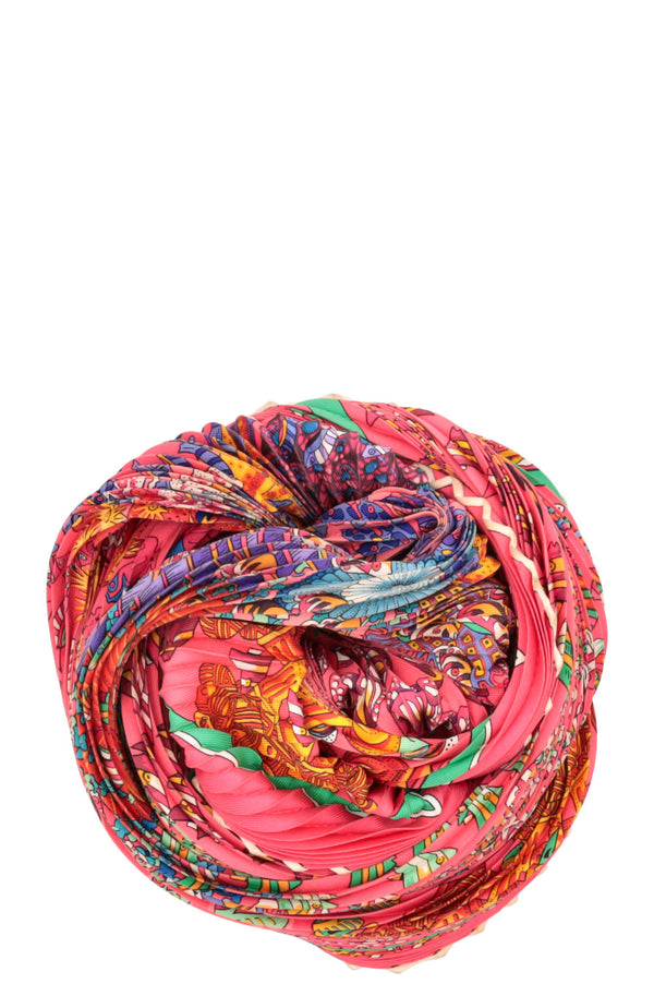 HERMÈS De La Mer Au Ciel Pleated Scarf