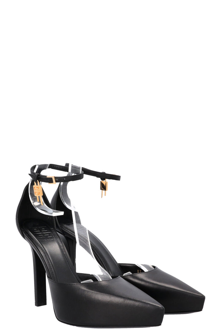 Escarpins à plateforme Givenchy G Lock en cuir noir