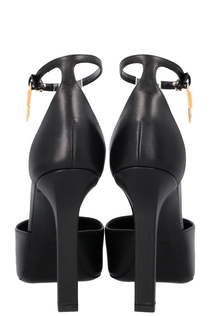 Escarpins à plateforme Givenchy G Lock en cuir noir