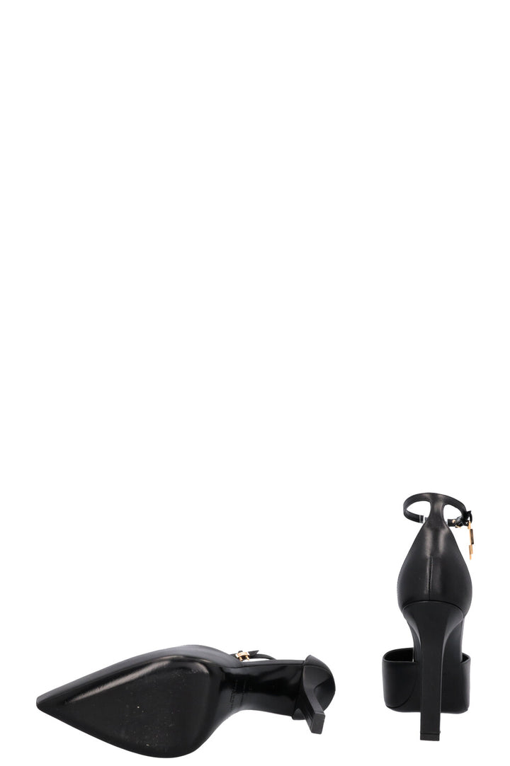 Escarpins à plateforme Givenchy G Lock en cuir noir