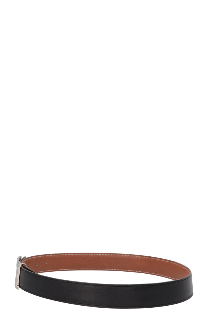 HERMÈS Constance H Belt Noir Gold