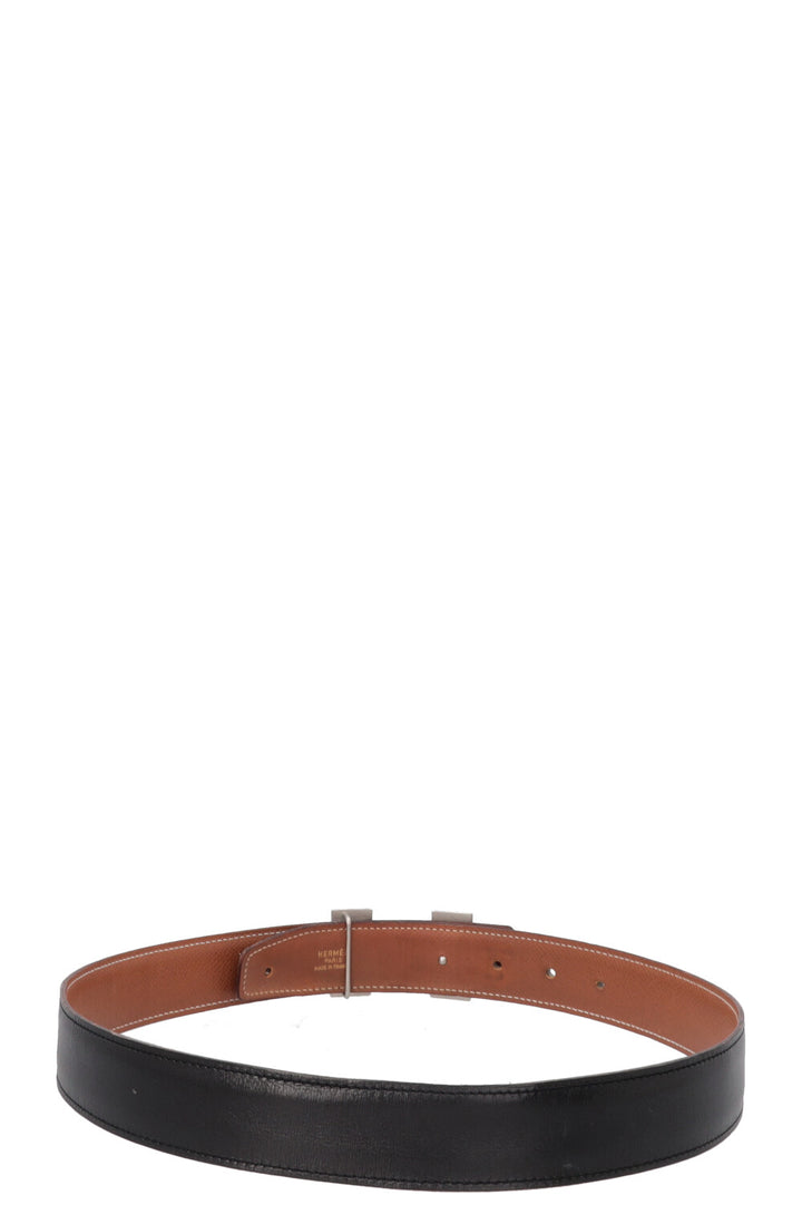HERMÈS Constance H Belt Noir Gold