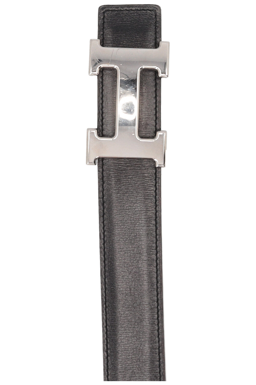 HERMÈS Constance H Belt Noir Gold