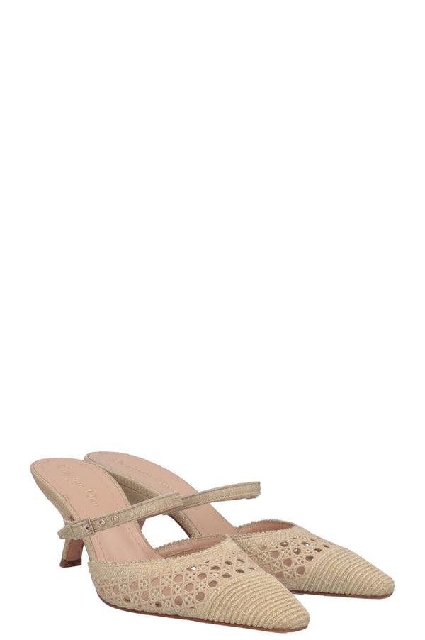 CHRISTIAN DIOR Mules Capture Cannage Or