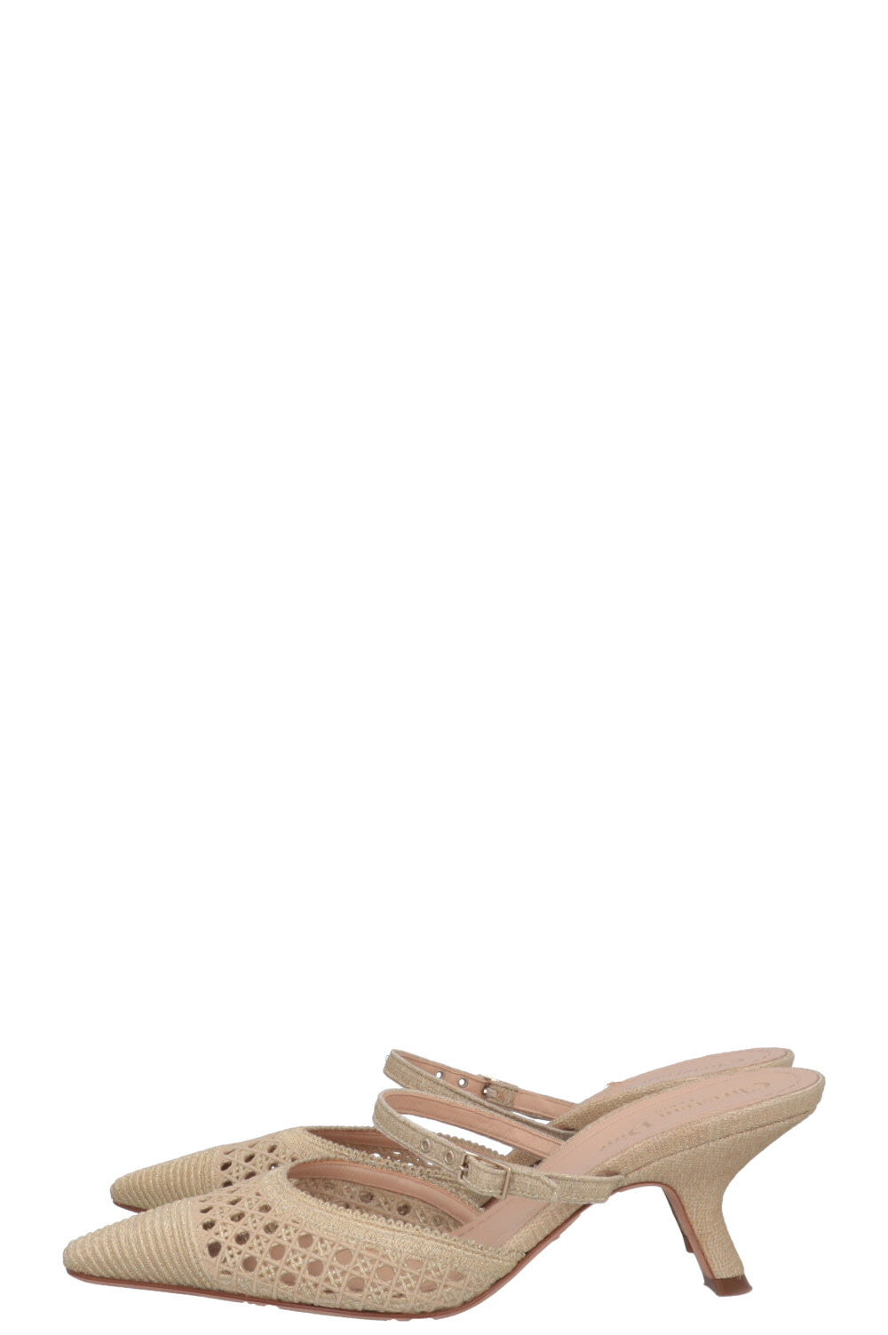 CHRISTIAN DIOR Mules Capture Cannage Or