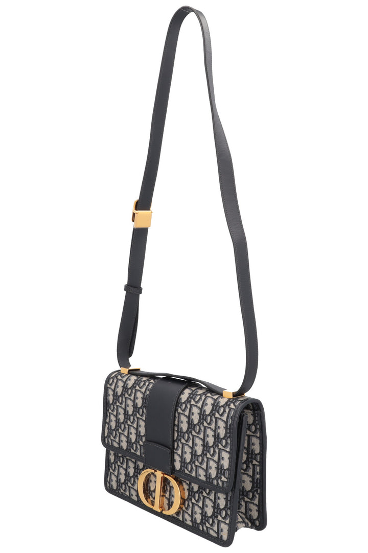 CHRISTIAN DIOR 30 Montaigne Oblique Blue