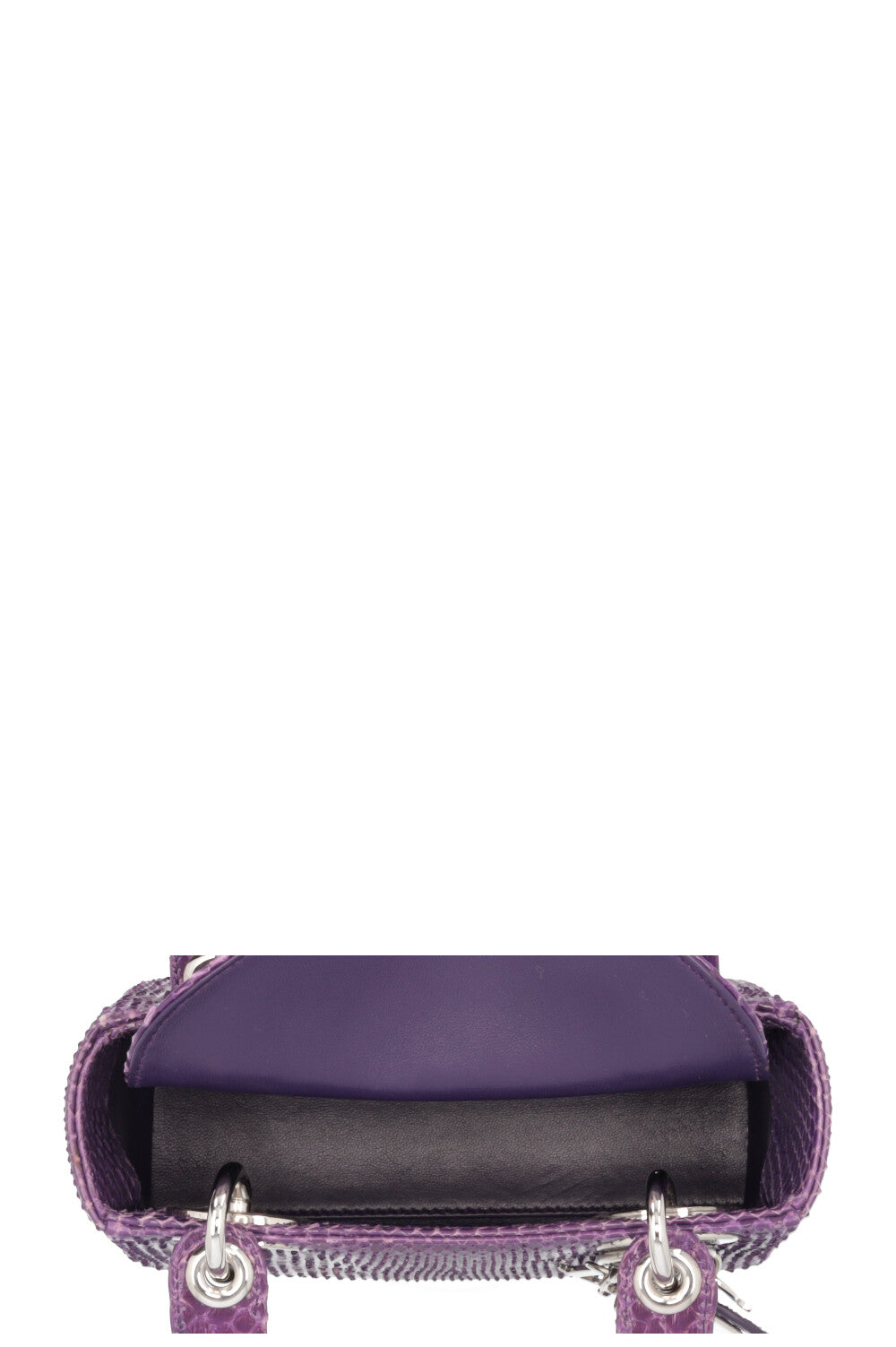 CHRISTIAN DIOR Mini Lady Dior Python Purple