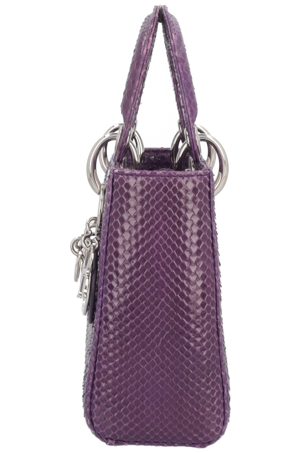 CHRISTIAN DIOR Mini Lady Dior Python Purple