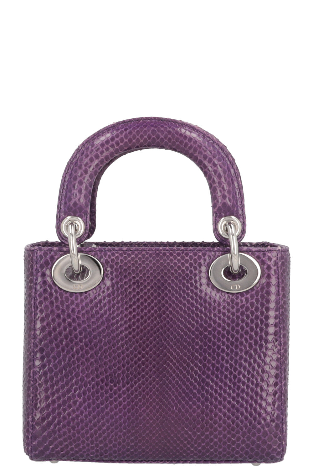 CHRISTIAN DIOR Mini Lady Dior Python Purple