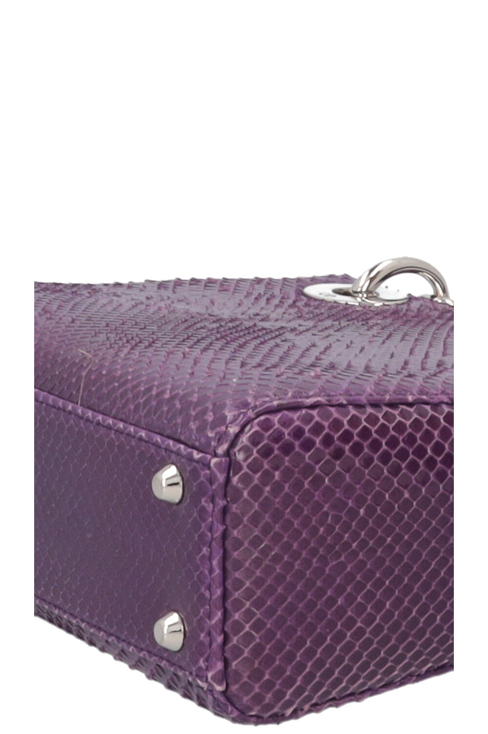 CHRISTIAN DIOR Mini Lady Dior Python Purple