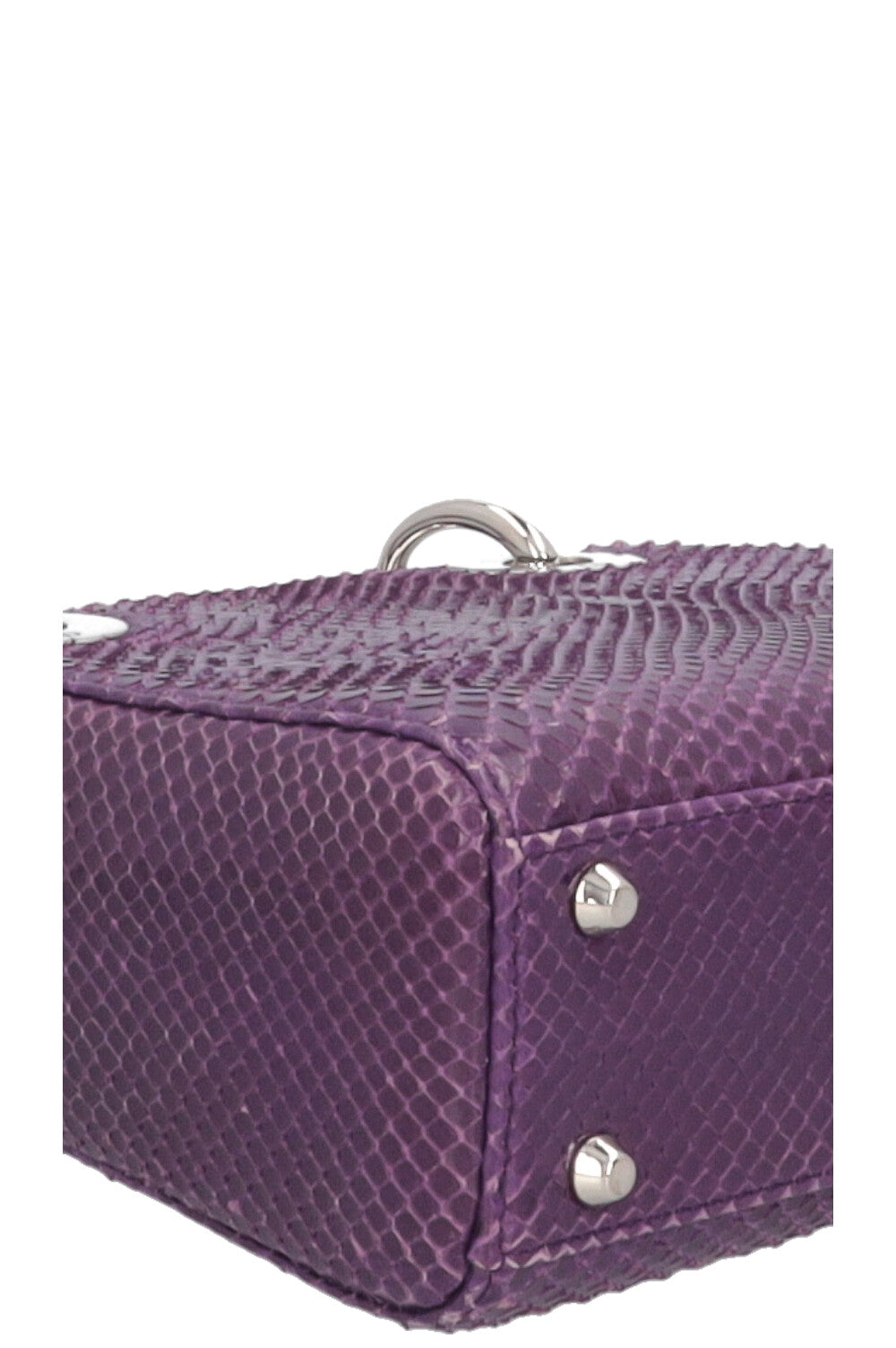 CHRISTIAN DIOR Mini Lady Dior Python Purple