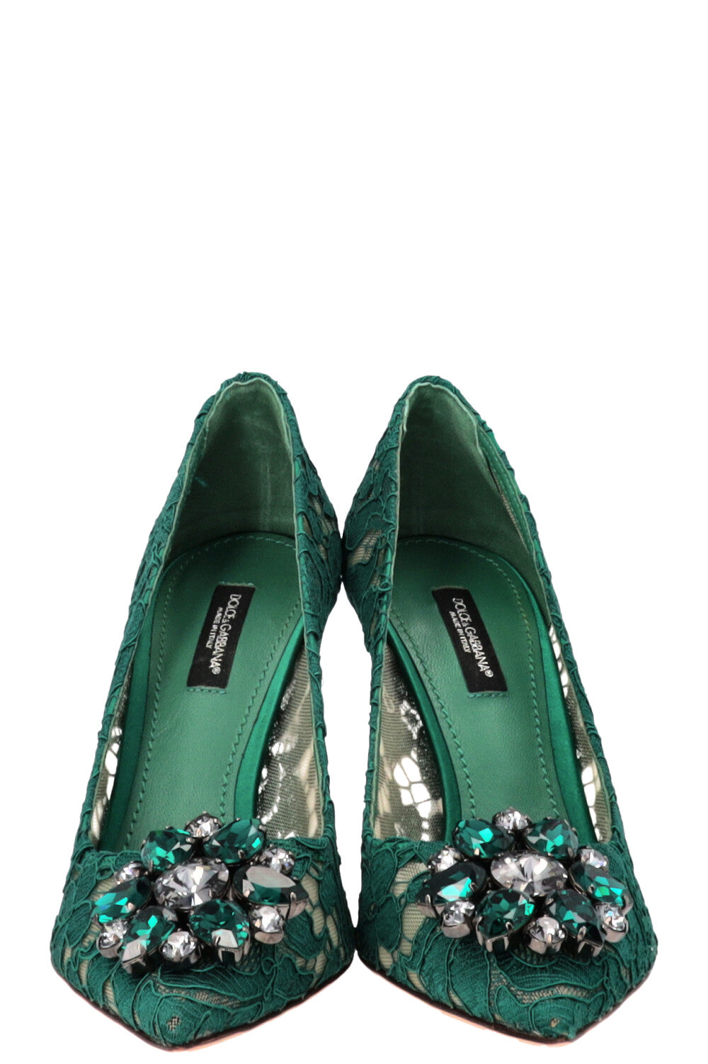 DOLCE&GABBANA Bellucci Escarpins 100 Émeraude
