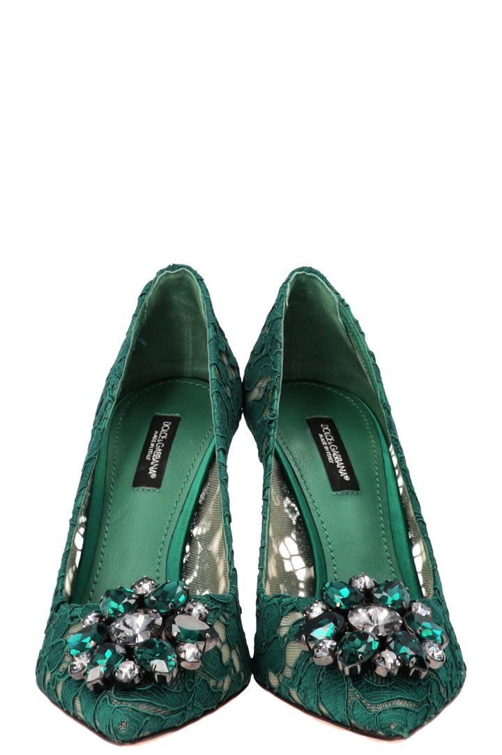 DOLCE&GABBANA Bellucci Escarpins 100 Émeraude