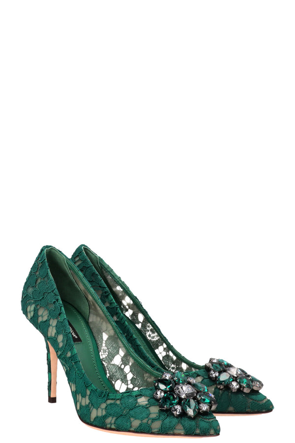 DOLCE&GABBANA Bellucci Escarpins 100 Émeraude