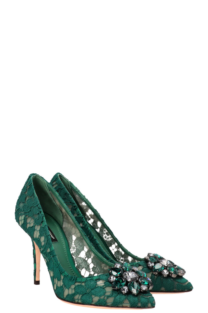 DOLCE&GABBANA Bellucci Escarpins 100 Émeraude