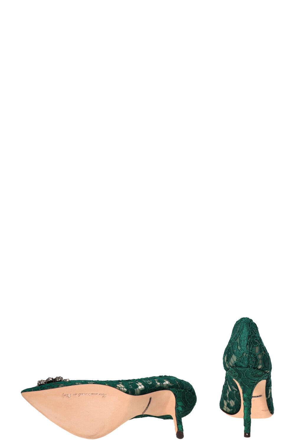 DOLCE&GABBANA Bellucci Escarpins 100 Émeraude