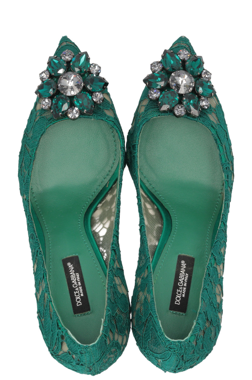 DOLCE&GABBANA Bellucci Escarpins 100 Émeraude