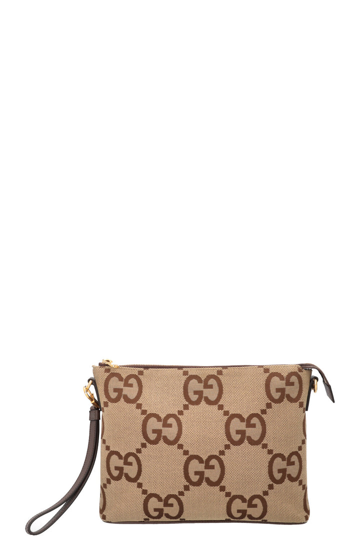 GUCCI Jumbo GG Messenger Bag Brown