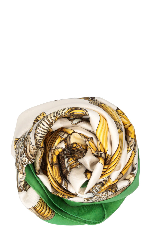 HERMÈS Carré 90 Soie Vert Egypte