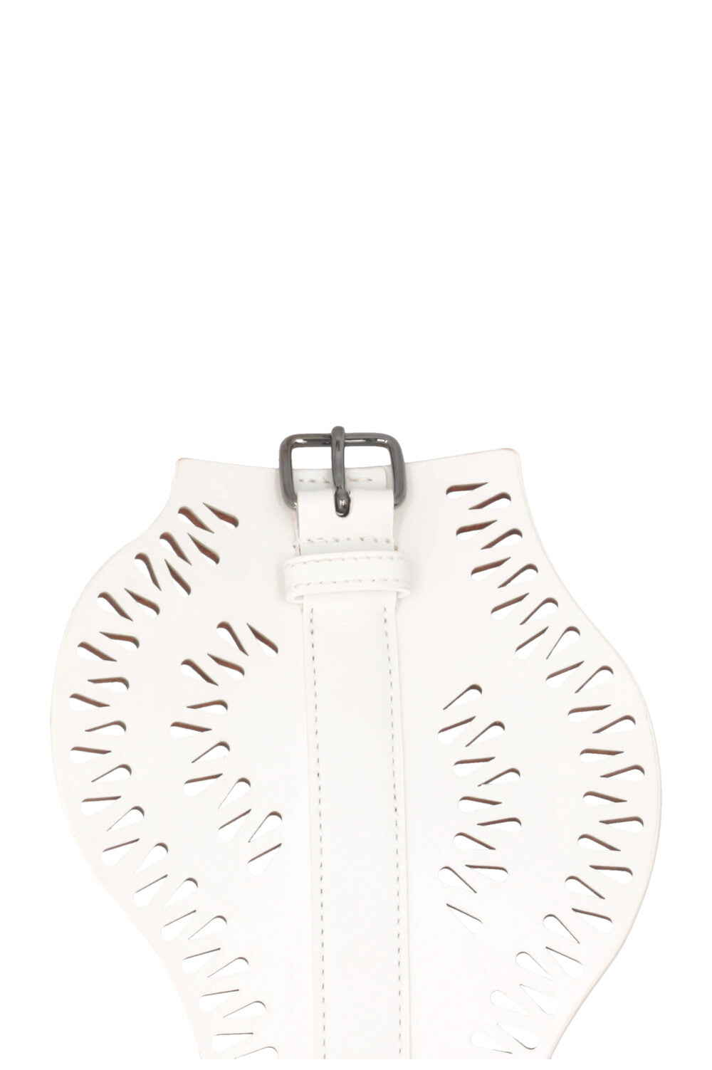 ALAÏA Laser Cut Belt White