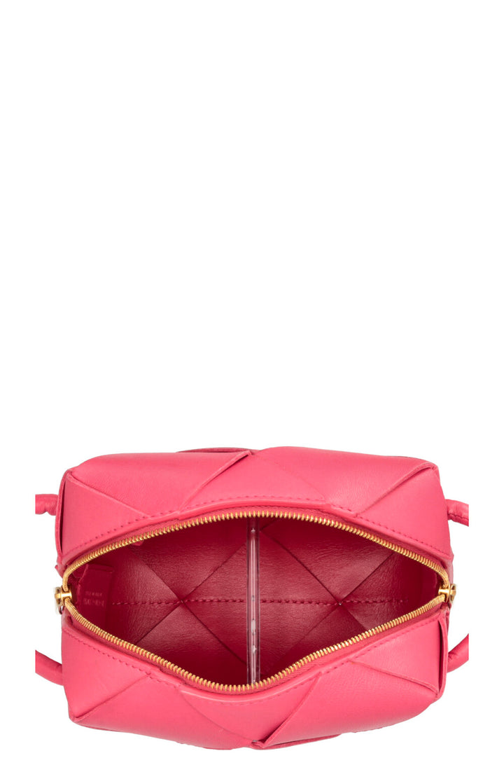 BOTTEGA VENETA Cassette Camera Bag Leather Pink