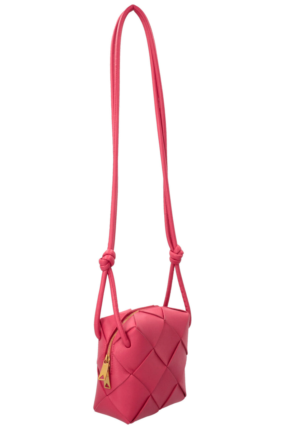 BOTTEGA VENETA Cassette Camera Bag Leather Pink