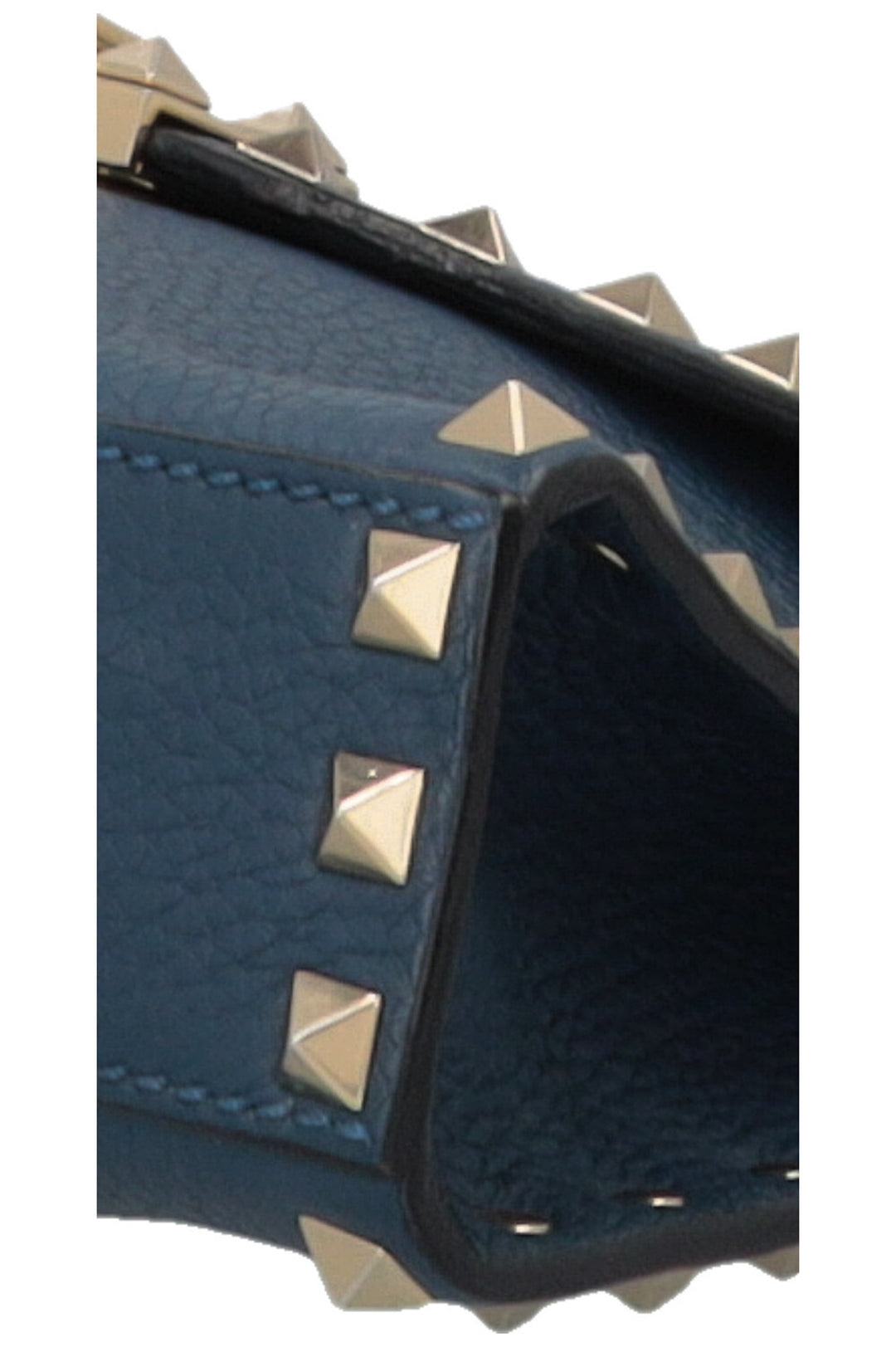 VALENTINO Rockstud Crossbody Bag Small Leather Blue