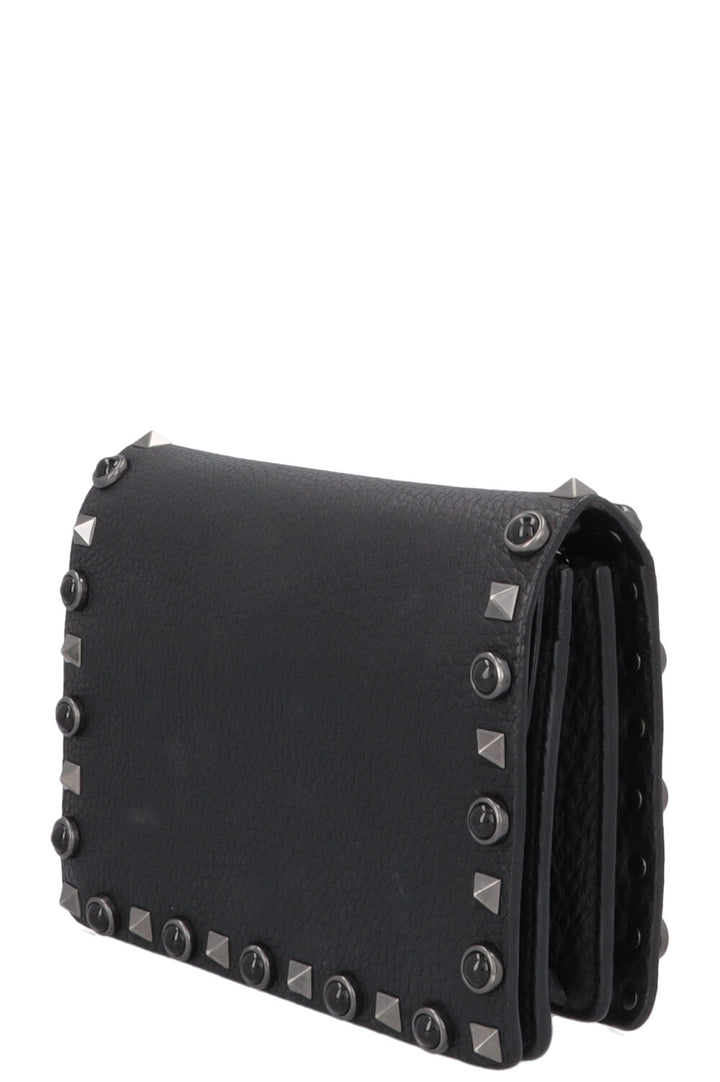 VALENTINO Rolling Rockstud Bag Leather Black