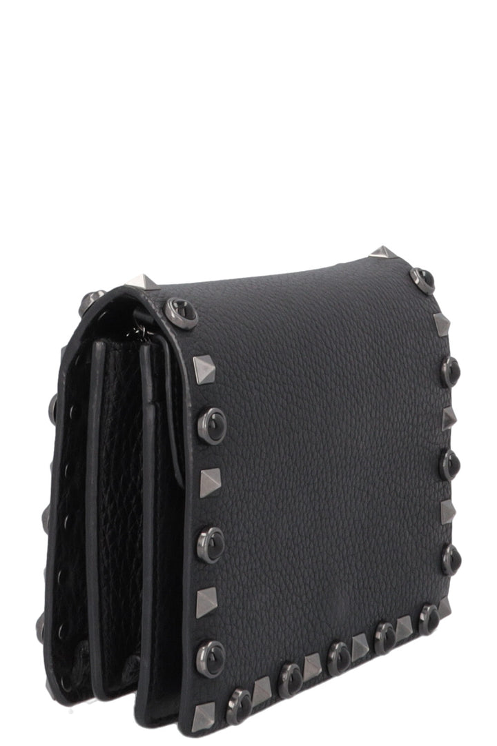 VALENTINO Rolling Rockstud Bag Leather Black