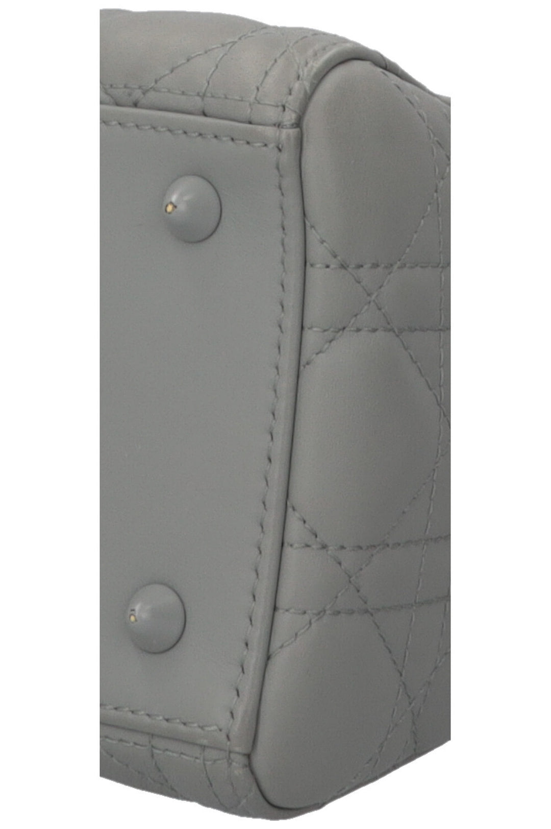 CHRISTIAN DIOR Lady Dior Medium Leather Matte Grey