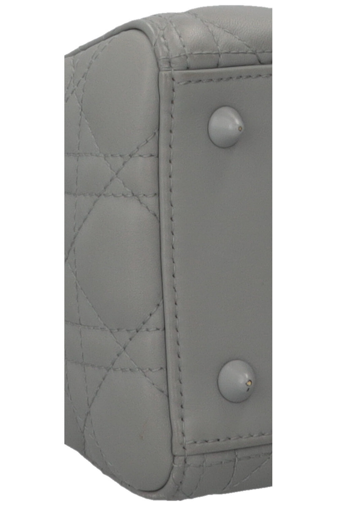 CHRISTIAN DIOR Lady Dior Medium Leather Matte Grey