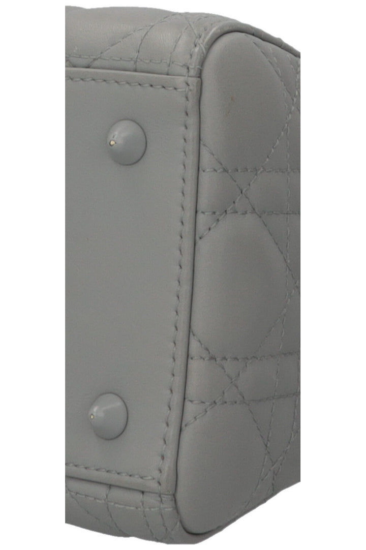 CHRISTIAN DIOR Lady Dior Medium Leather Matte Grey
