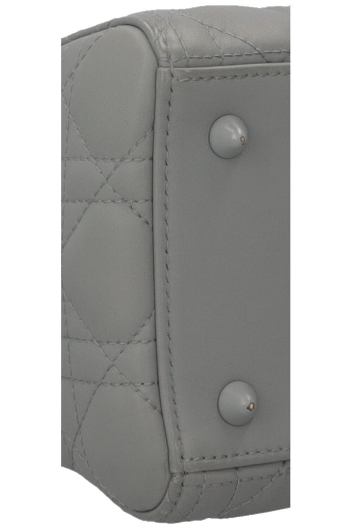 CHRISTIAN DIOR Lady Dior Medium Leather Matte Grey