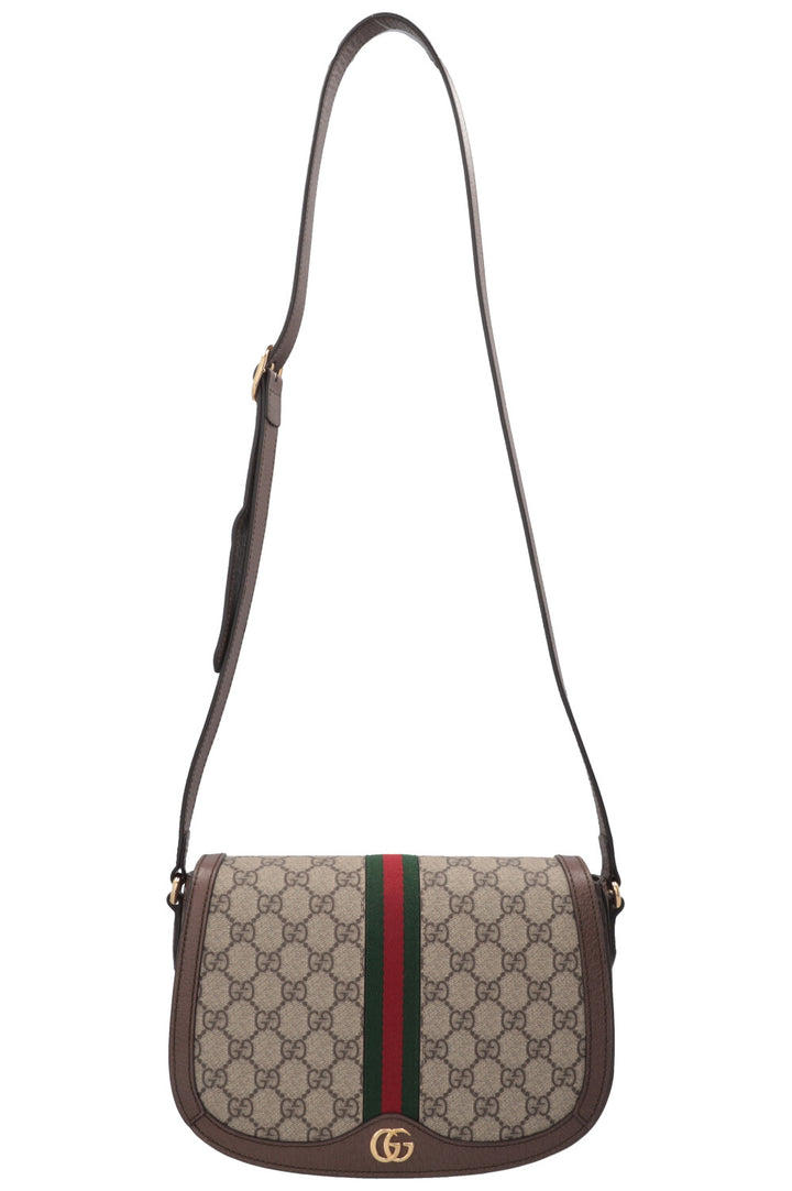 GUCCI GG Ophidia Crossbody Bag Supreme Canvas Brown